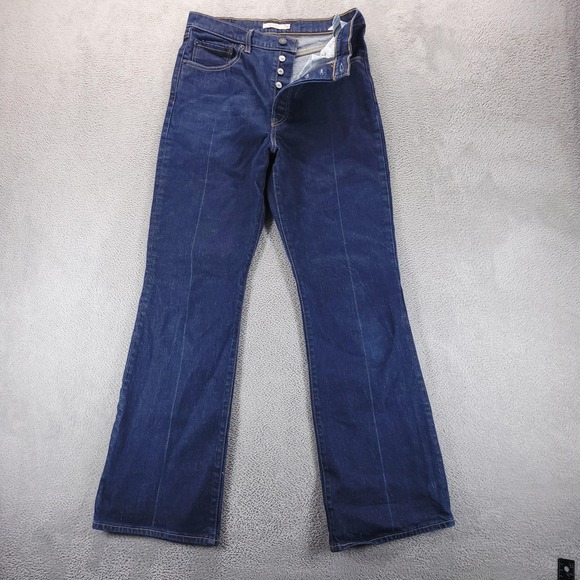 Levi's Denim - Levis Jeans Womens 31 Blue Ribcage Bootcut High Rise Button Fly Stretch